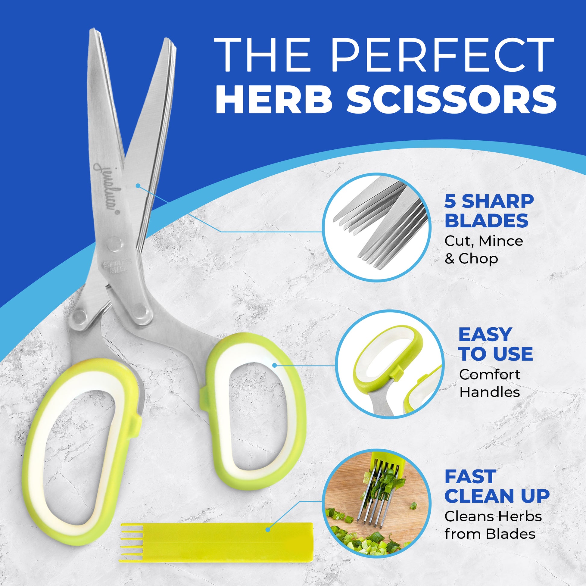 Five Blade Herb Scissors